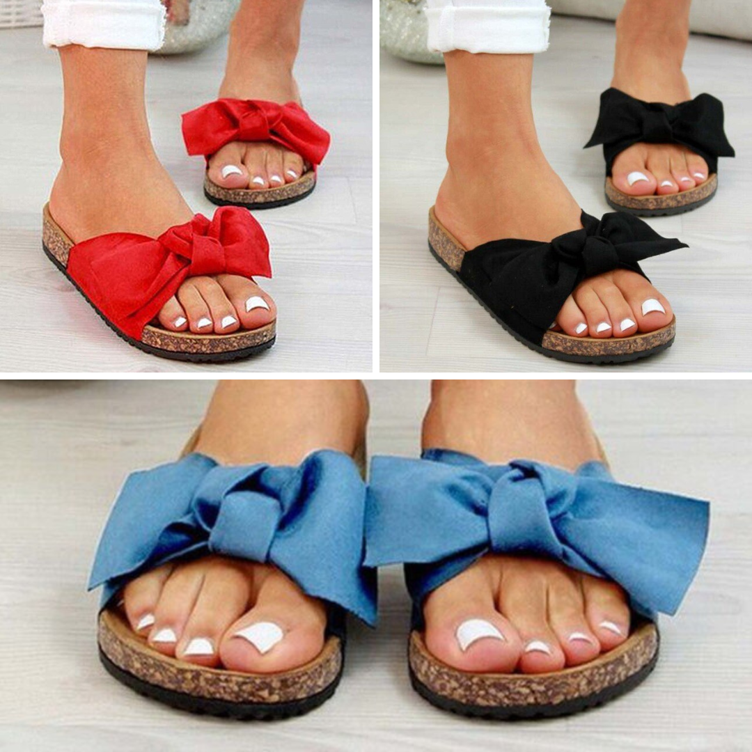 Women's Orthopedic Sandals with Bow Detail | Serenza London