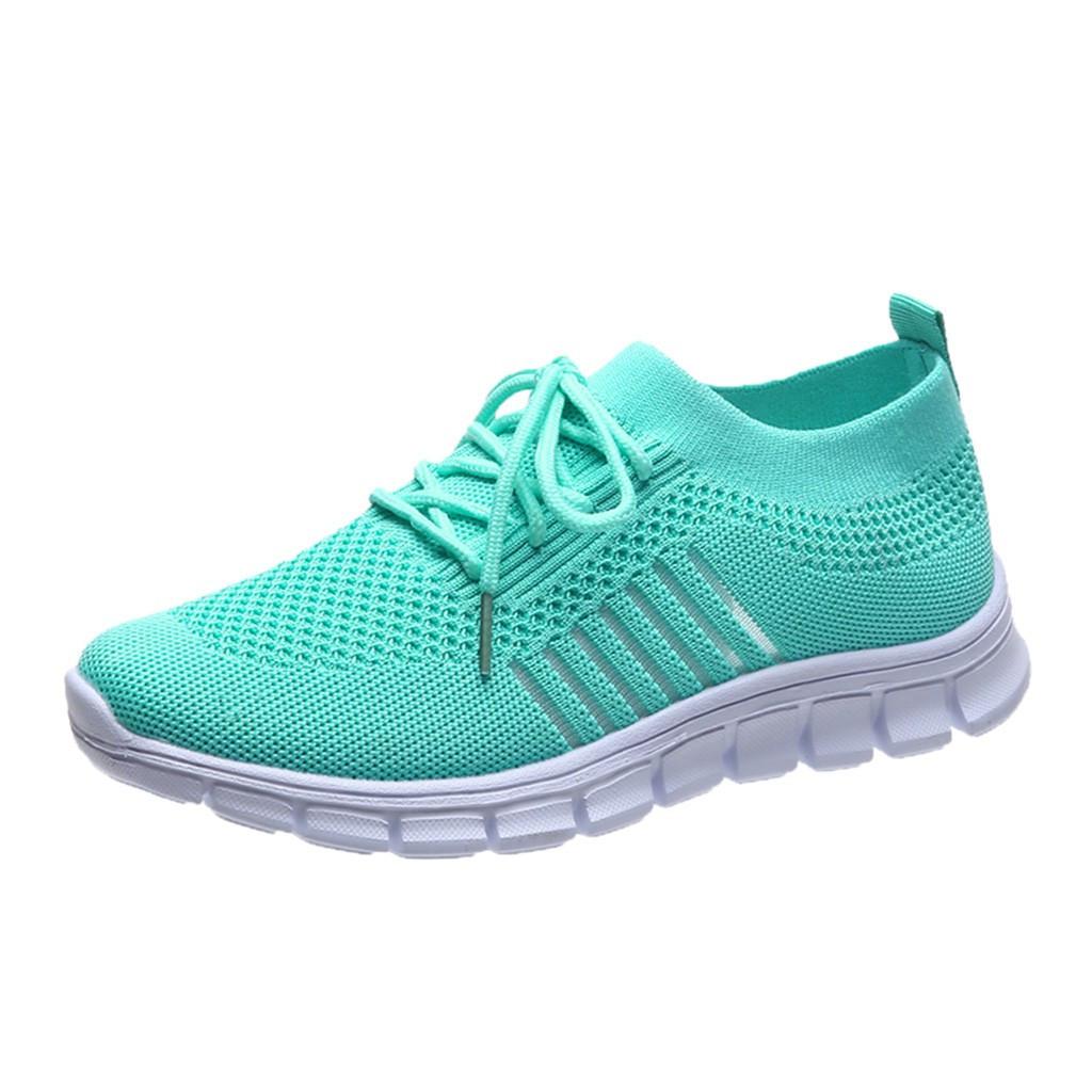 Women's Orthopedic Knit Sneakers with Lace Up Closure | Serenza London