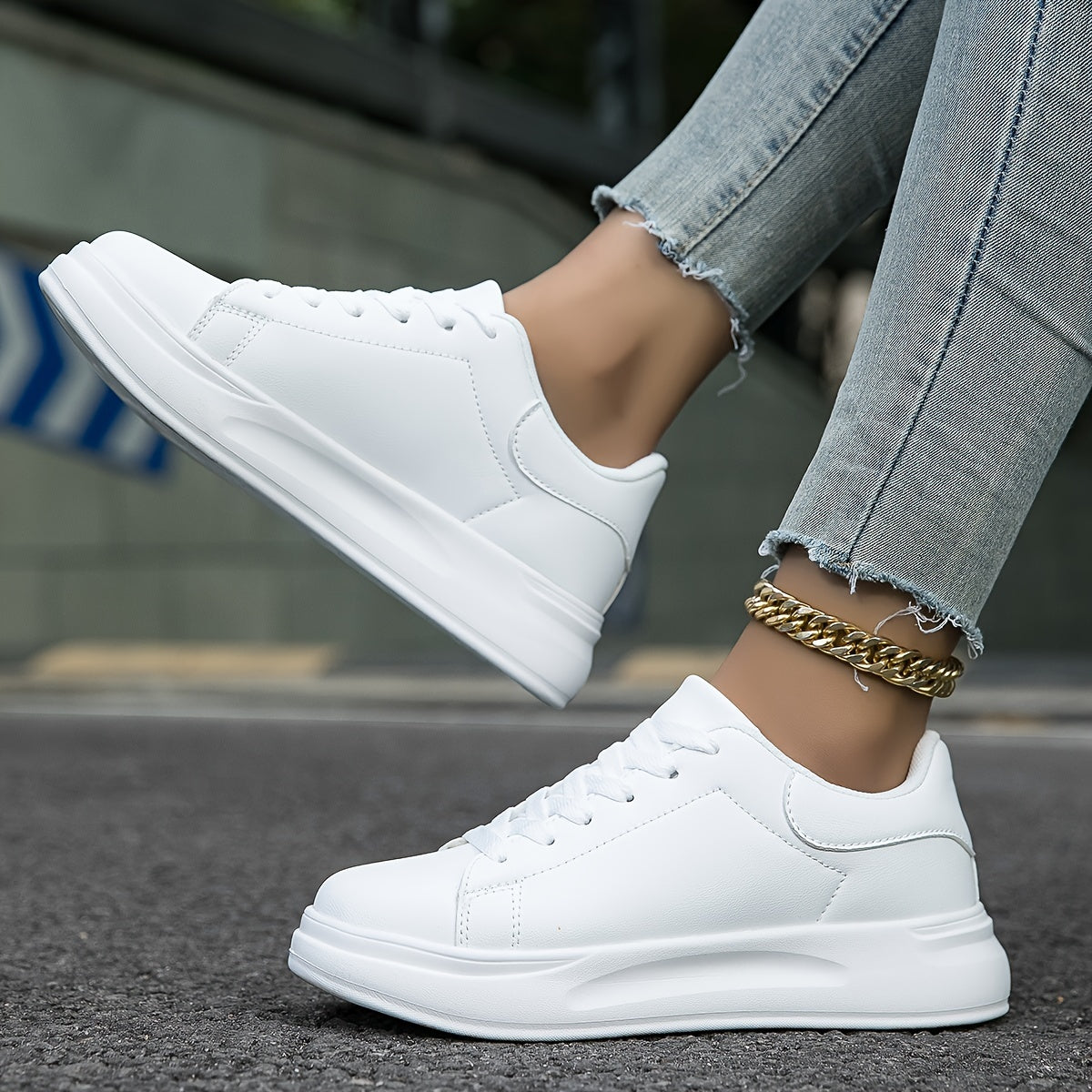 Women's Comfortable Textile Sneakers with Clean Design | Serenza London