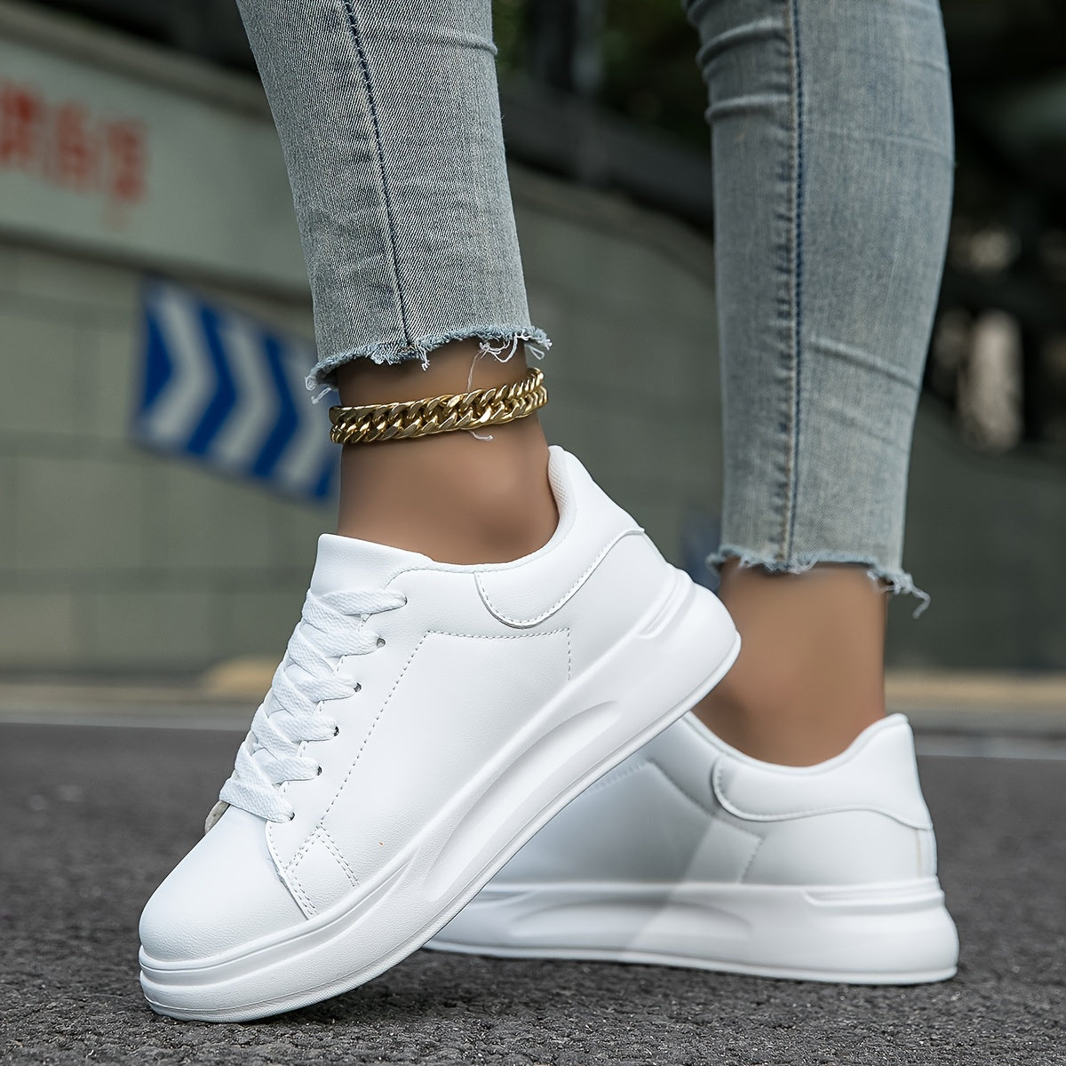 Women's Comfortable Textile Sneakers with Clean Design | Serenza London