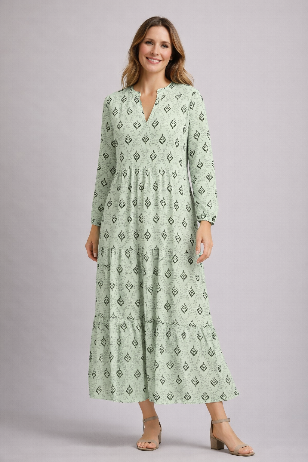 Romantic Summer Dress with Printed Pattern | Serenza London