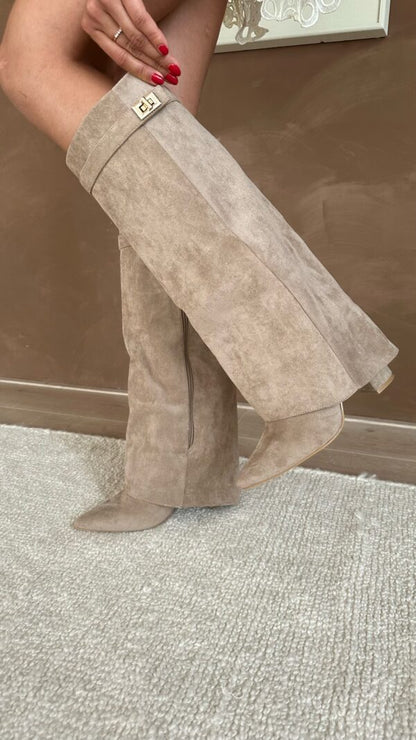 Niamh | Premium Knee High Boots with Pointed Toe