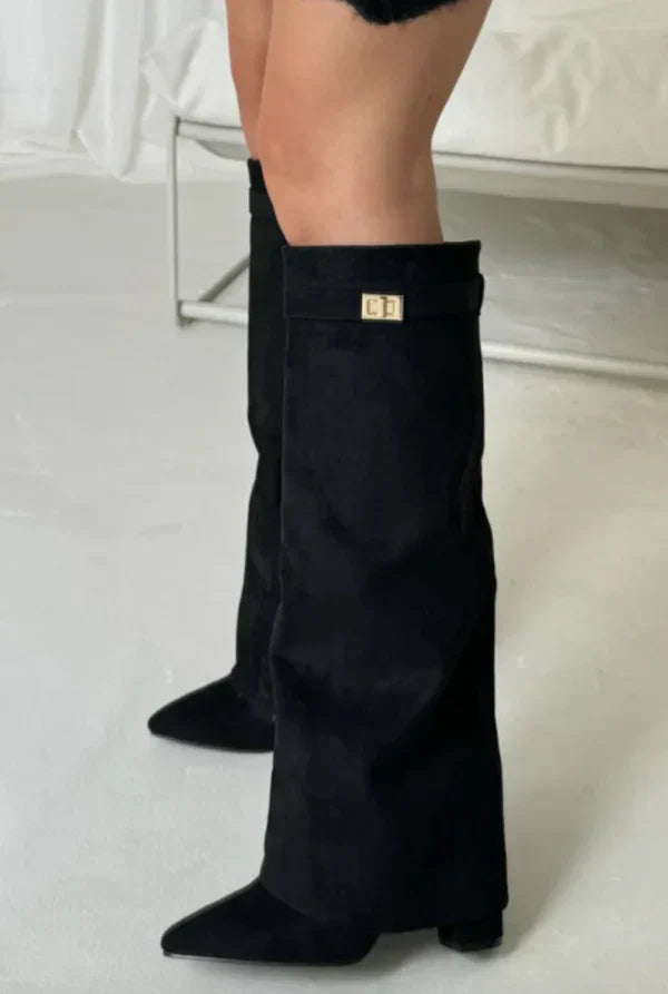 Niamh | Premium Knee High Boots with Pointed Toe