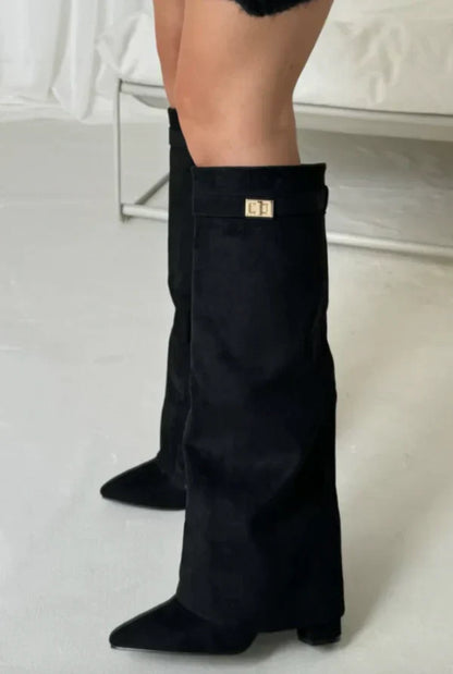 Niamh | Premium Knee High Boots with Pointed Toe
