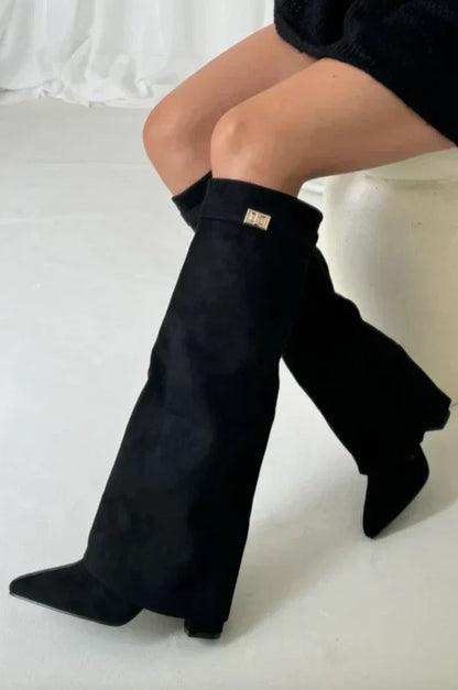 Niamh | Premium Knee High Boots with Pointed Toe