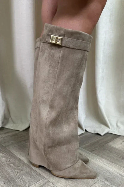 Niamh | Premium Knee High Boots with Pointed Toe