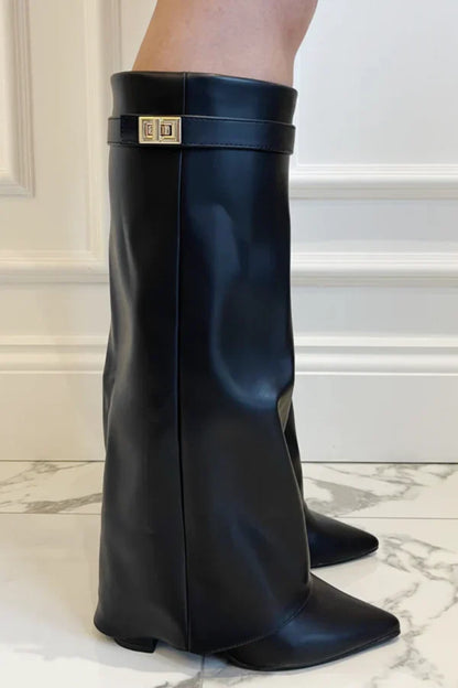 Niamh | Premium Knee High Boots with Pointed Toe