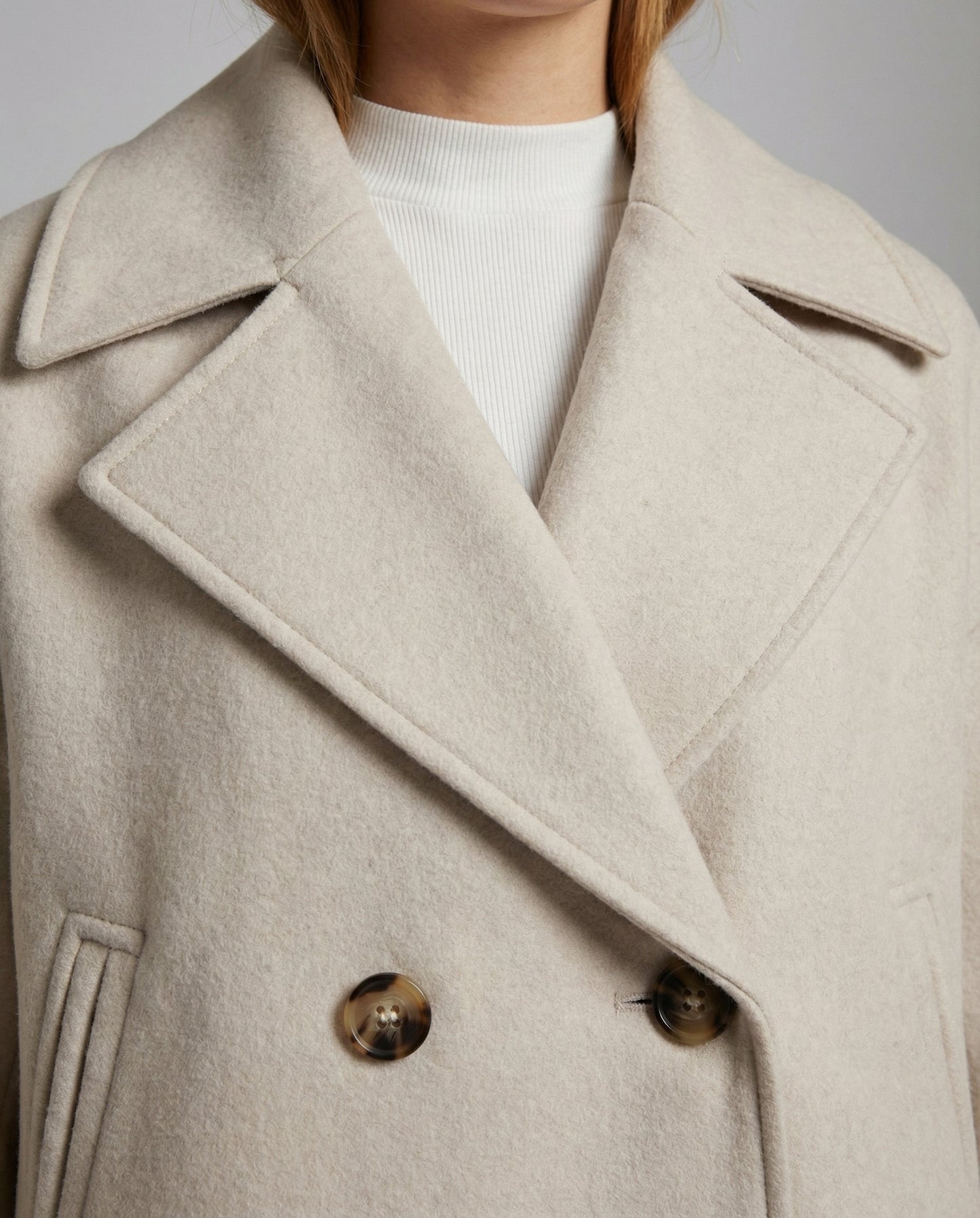 Women's Cropped Jacket with Double Breasted Design | Serenza London