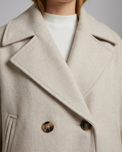 Women's Cropped Jacket with Double Breasted Design | Serenza London