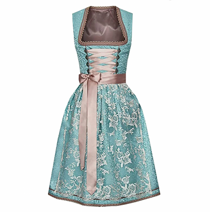 Women's Tracht Dress with Lace Overlay | Serenza London