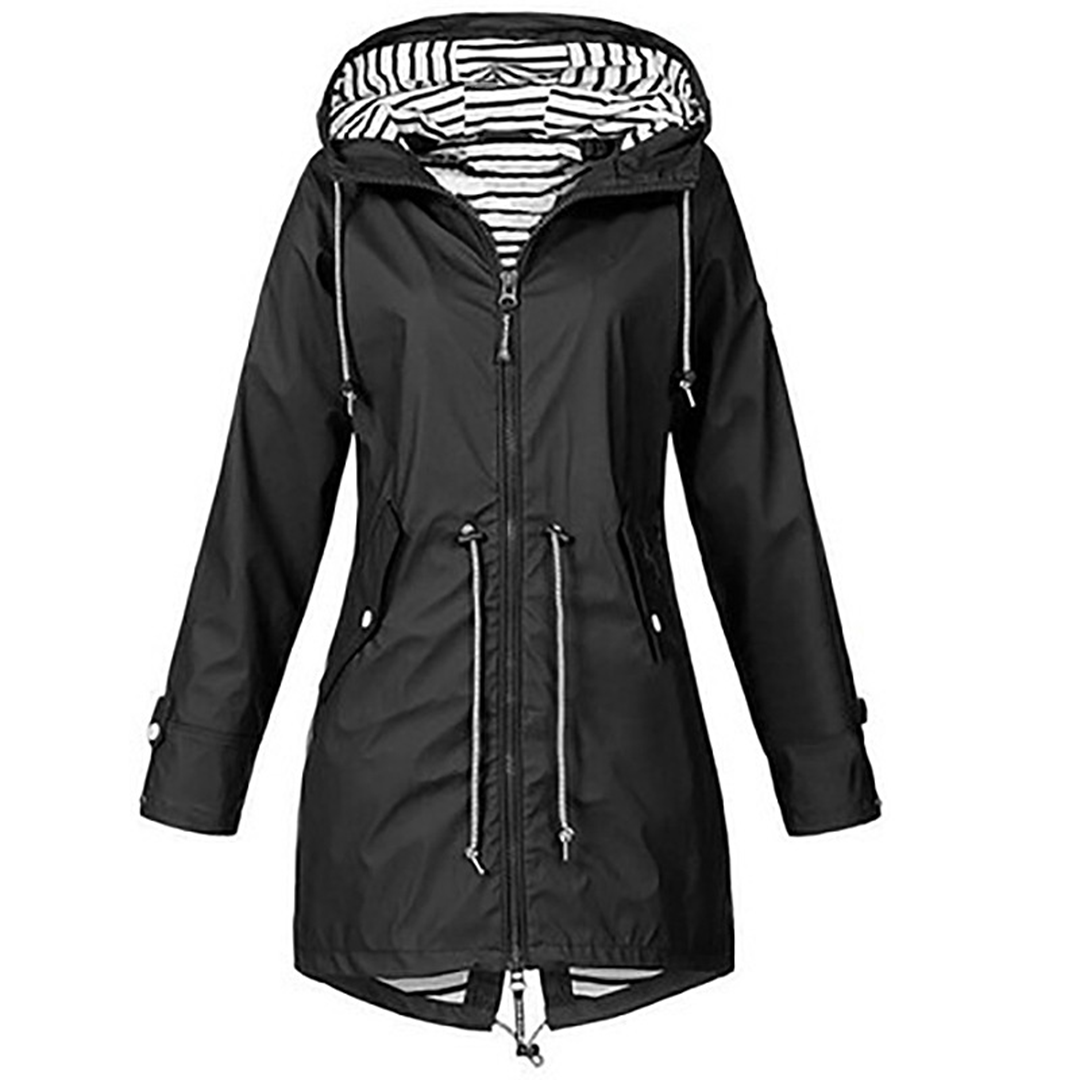 Women's Waterproof Hooded Rain Jacket | Serenza London