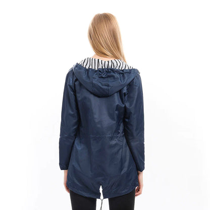 Women's Waterproof Hooded Rain Jacket | Serenza London