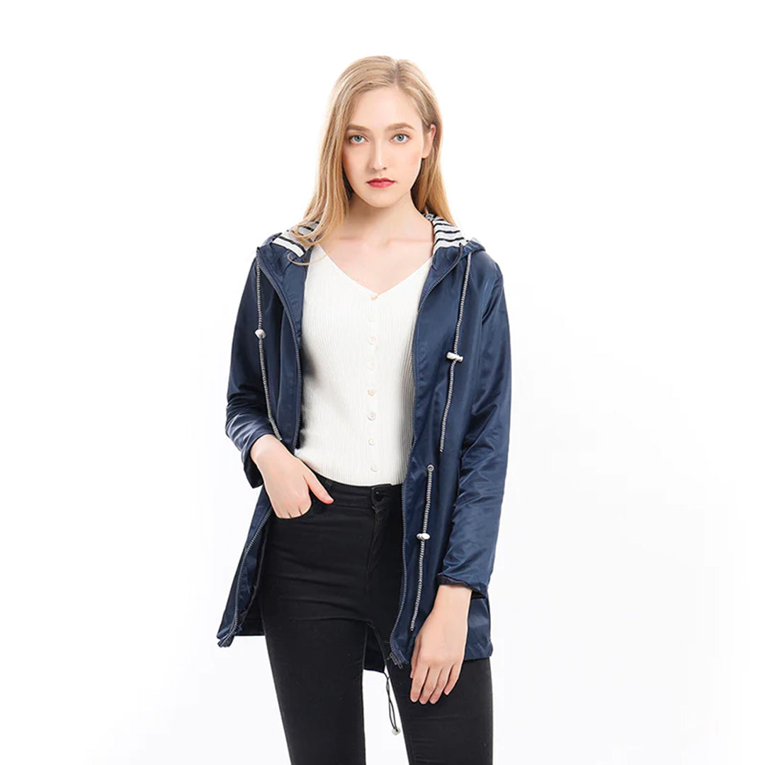 Women's Waterproof Hooded Rain Jacket | Serenza London