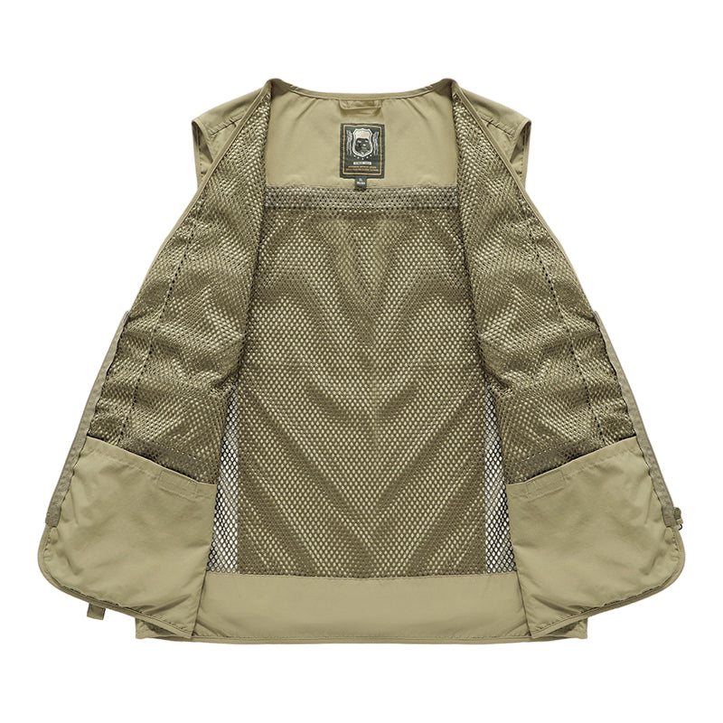 Alba | Multi-Pocket Summer Vest with Zipper Closures