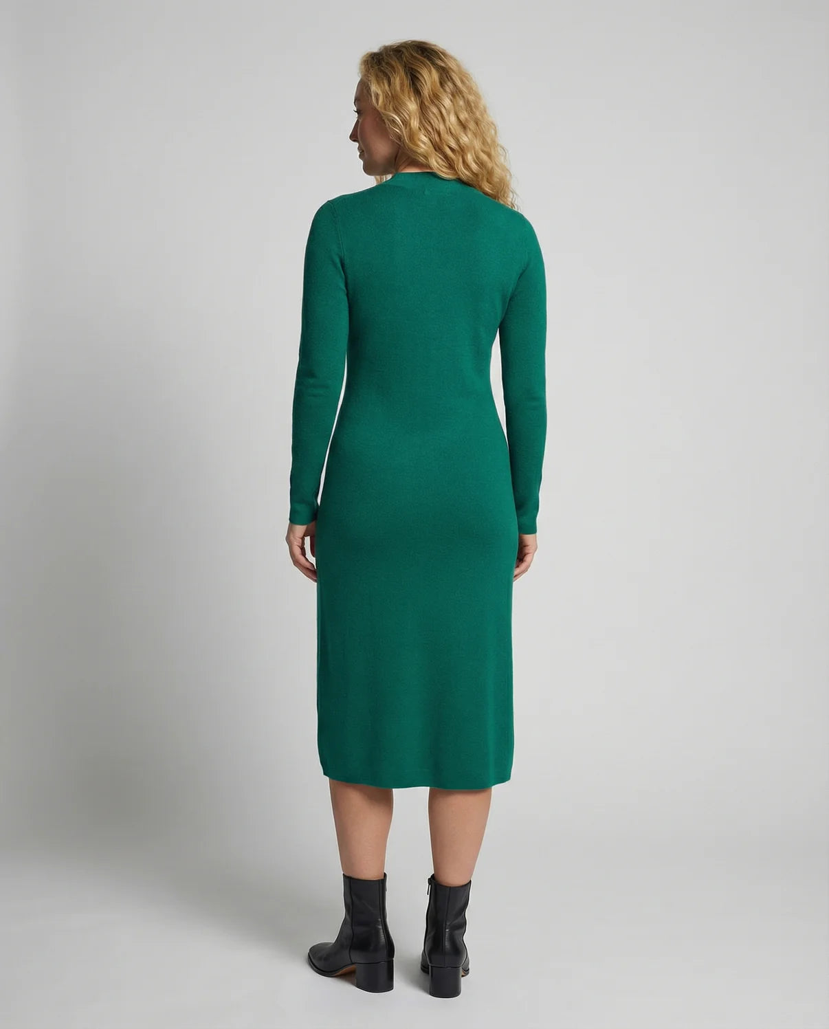 Emma | Knit Midi Dress with Mock Neck