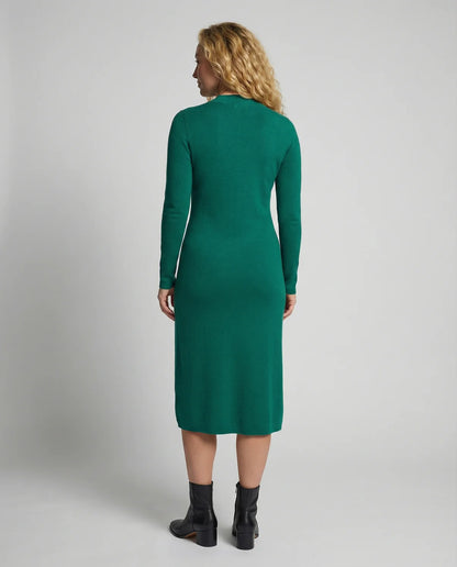 Emma | Knit Midi Dress with Mock Neck
