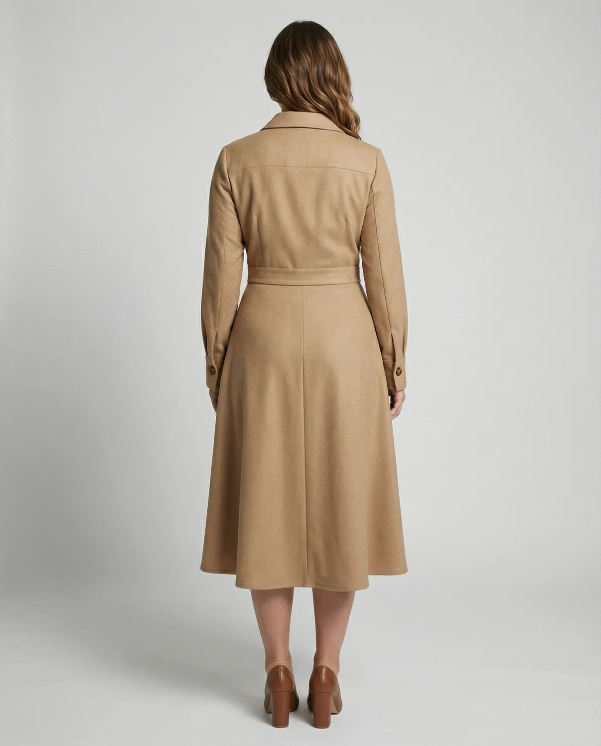 Sophie | Asymmetrical Midi Dress with Buckle Waist