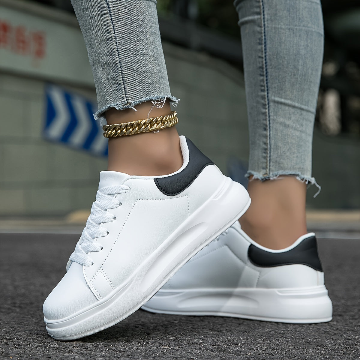 Women's Comfortable Textile Sneakers with Clean Design | Serenza London