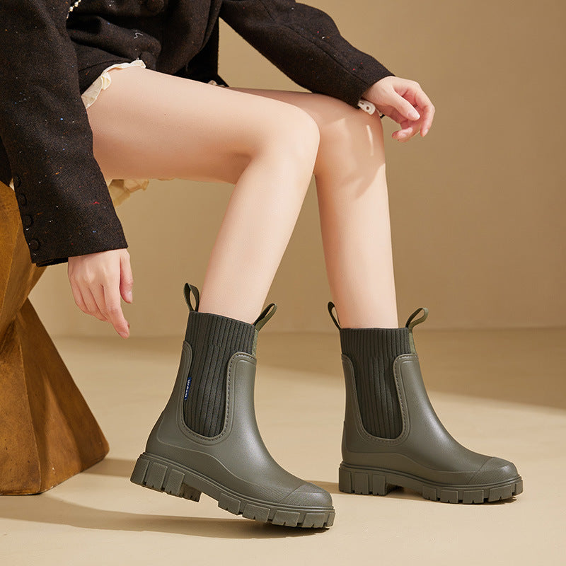 Women's Waterproof Chelsea Rain Boots | Serenza London