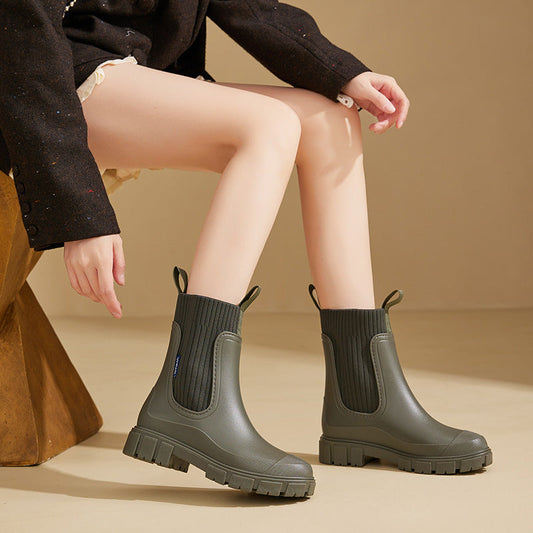 Women's Waterproof Chelsea Rain Boots | Serenza London