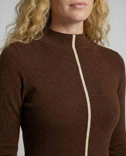 Emma | Knit Midi Dress with Mock Neck