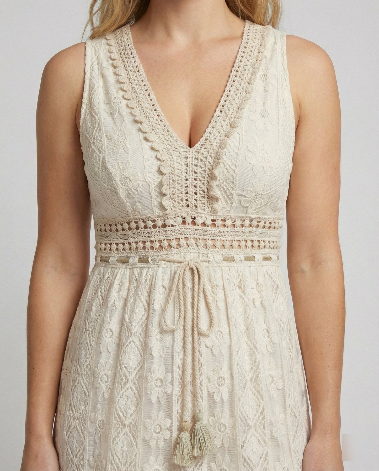 Boho Lace Maxi Dress for Summer | Serenza London