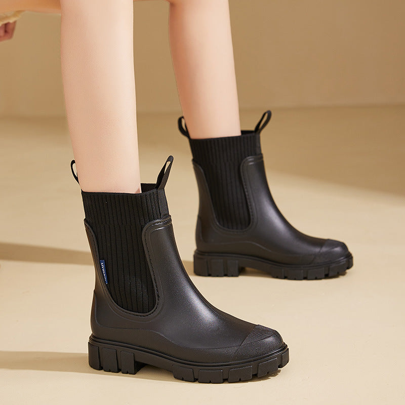 Women's Waterproof Chelsea Rain Boots | Serenza London