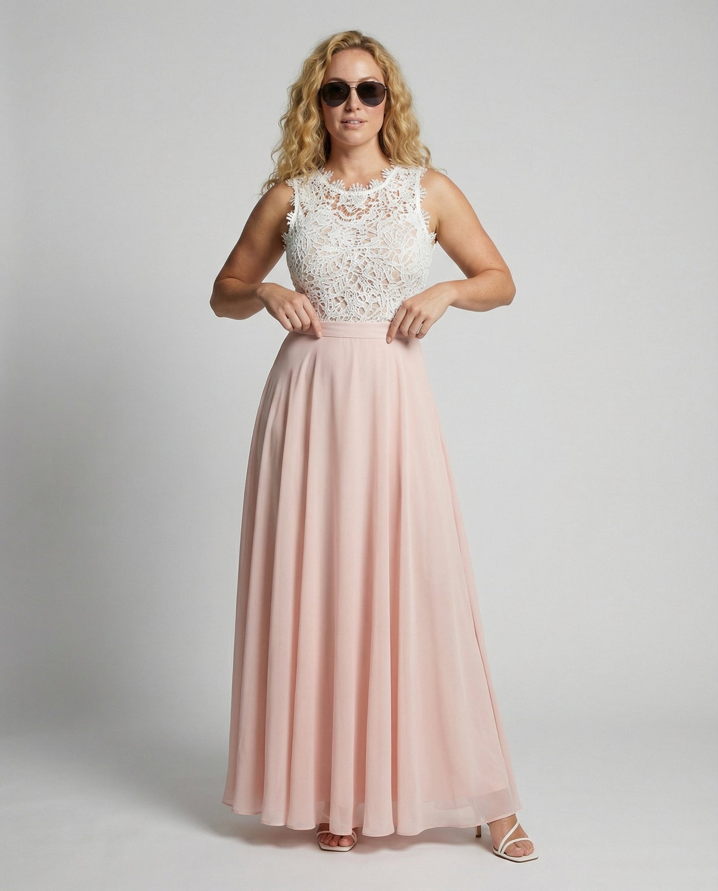 Women's Lace Maxi Dress for Summer Occasions | Serenza London