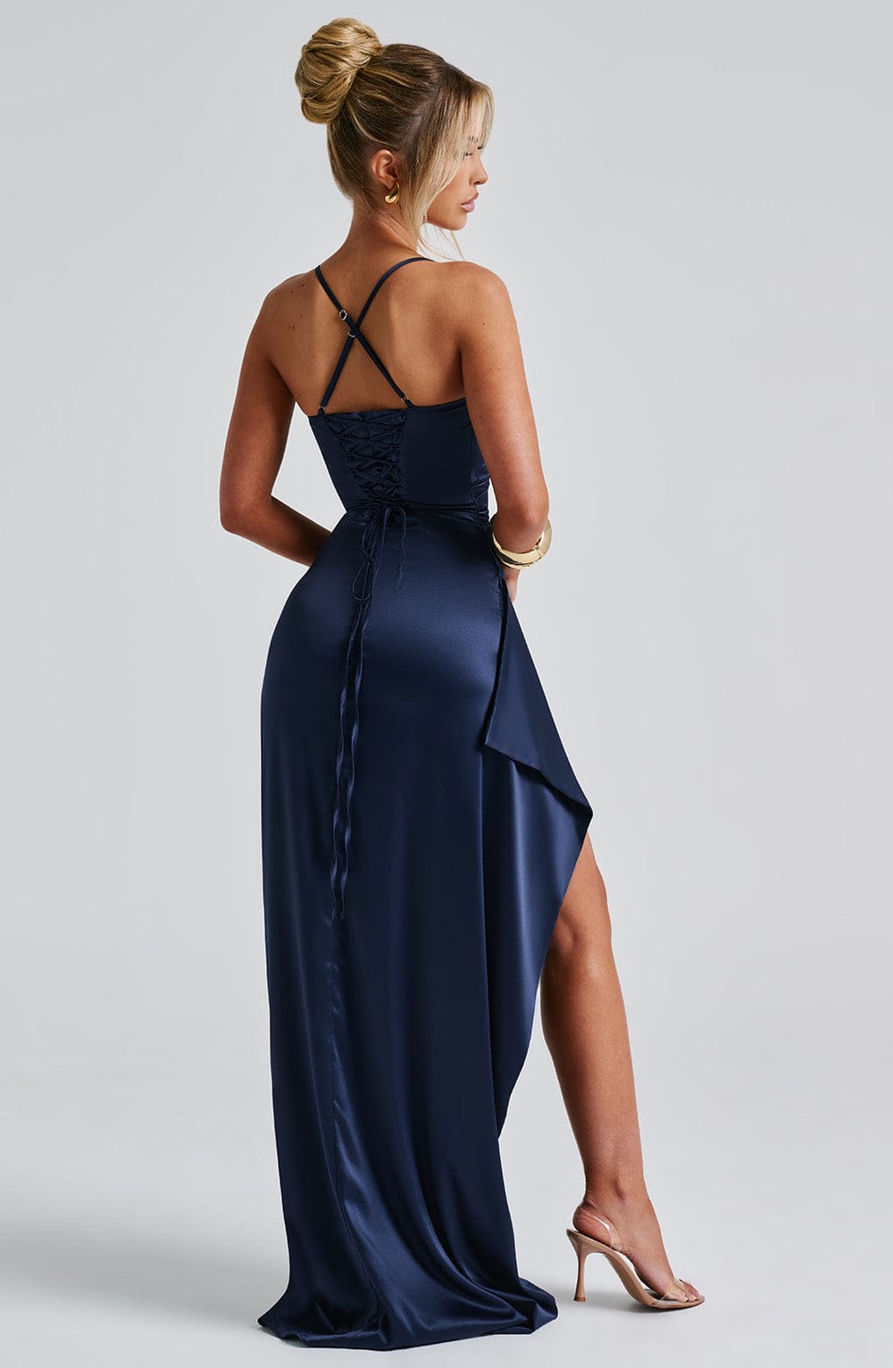 Elegant Navy Maxi Dress for Special Occasions | Serenza London