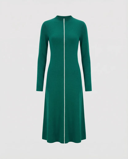 Emma | Knit Midi Dress with Mock Neck