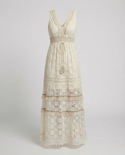 Boho Lace Maxi Dress for Summer | Serenza London