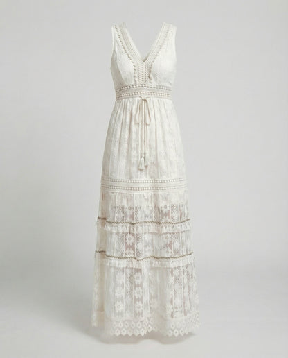 Boho Lace Maxi Dress for Summer | Serenza London