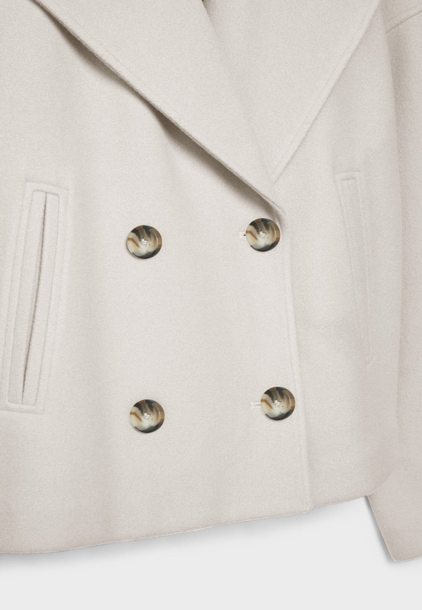 Women's Cropped Jacket with Double Breasted Design | Serenza London