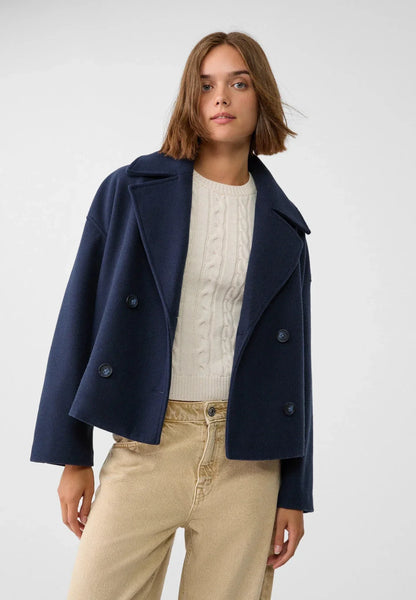Women's Cropped Jacket with Double Breasted Design | Serenza London