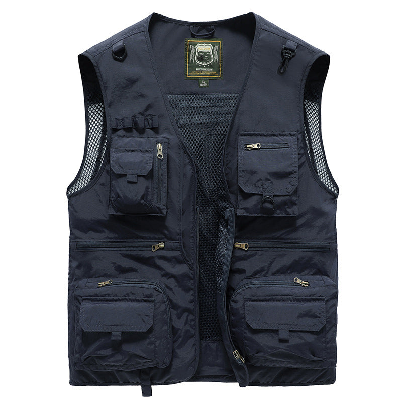 Alba | Multi-Pocket Summer Vest with Zipper Closures