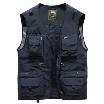 Alba | Multi-Pocket Summer Vest with Zipper Closures