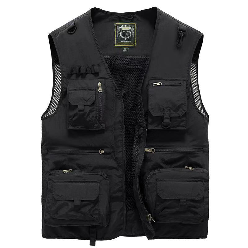 Alba | Multi-Pocket Summer Vest with Zipper Closures