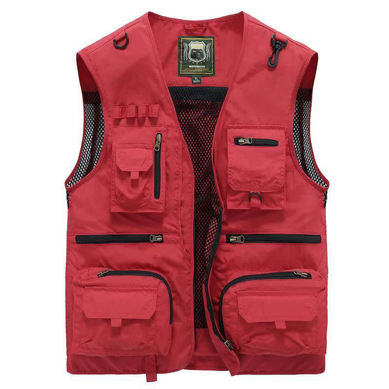 Alba | Multi-Pocket Summer Vest with Zipper Closures